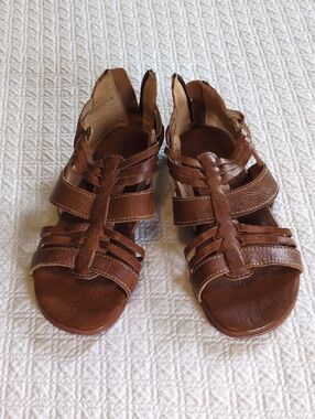 BED|STU Cara Brown Leather Strappy Gladiator Sandals Size 7.5